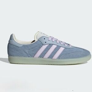 Adidas Samba OG Collegiate Baby Blue & Cream Gum Bottoms Men's 13 Shoes Sneakers
